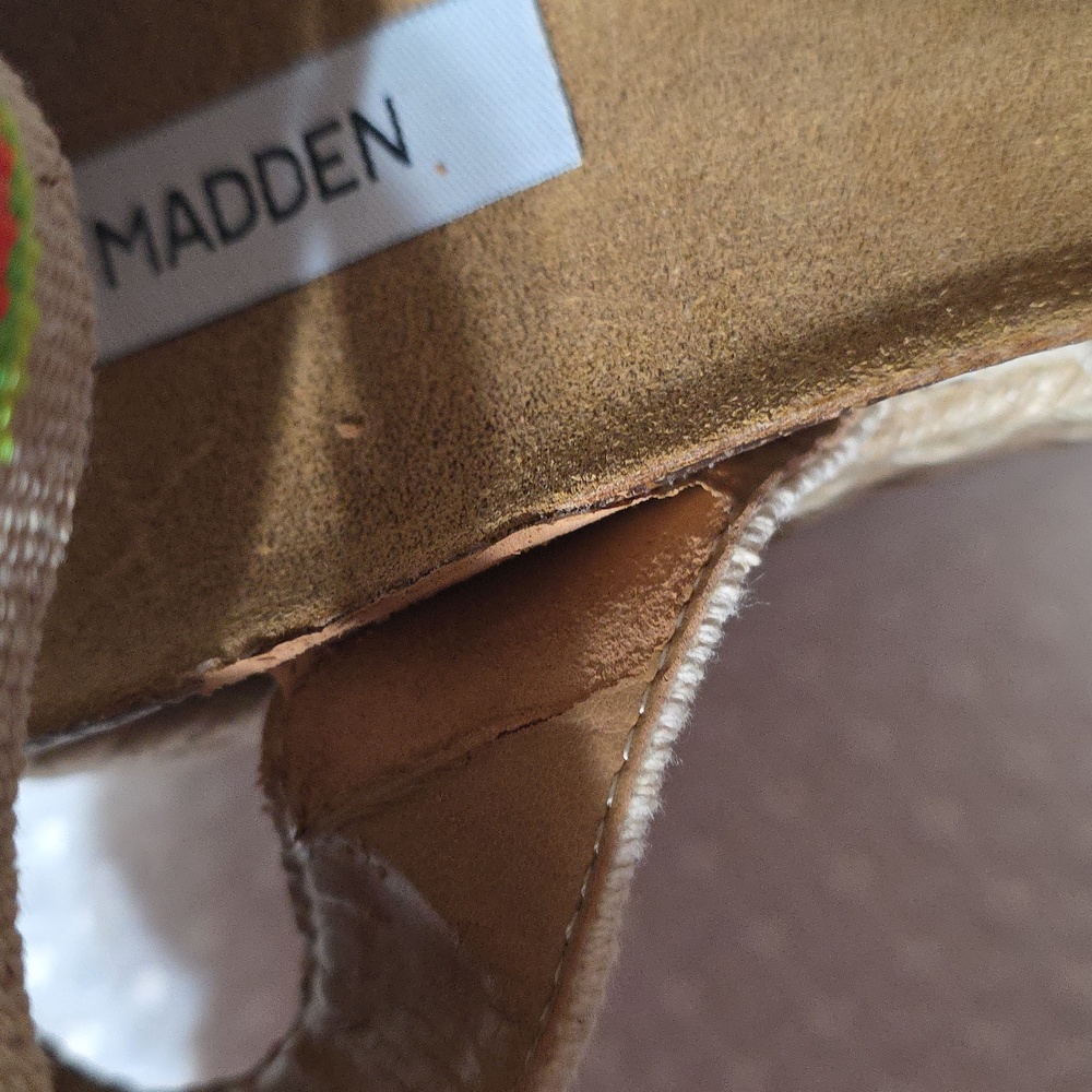 Steve Madden Kimmie Bright Neon Striped Platform Sandals - Picture 14 of 14